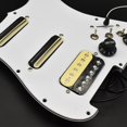 thumbnail image 3 of ST Guitare Électrique Pickguard Pickup Câblage Chargé Pré-Câblé Pickguard Guitare Pickguard Raclette Pickup Assemblage, 1 x Guitare Électrique Ensemble, Blanc, 3 of 6