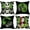 Green Halloween Jack, variant on Halloween Jack Decorative Throw Pillow Covers 16 x 16 Set of 4, Sally Ghost Boo Black Cushion Case Decor, Polka Dots Funny Holiday Home Decoration for Sofa Couch
