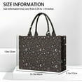 thumbnail image 3 of Large Capacity Tote Bag,Brown Star Moon Constellation Pattern Handbag Fashion Luxury Tote Bag,15.7"x13"x 5.1" Inches,Laptop Compatible, 3 of 6