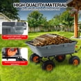 thumbnail image 5 of Garden Dump Cart with 900lb Capacity, Heavy Duty Yard Dump with 180° Rotating Handle and 10" No-Flat Tires, Garden Carts and Wagons, 5 of 7