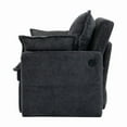 thumbnail image 4 of 59.5inch Pull Out Sofa Bed,corduroy Convertible Sleeper Sofa Couch,Side Storage,and USB/C-TYPE Charging Ports Chair for Living Room,Bedroom,Apartment, 4 of 5