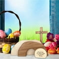 thumbnail image 5 of Empty Tomb Easter Scene & Cross Wooden Decor - He is Risen Jesus Tomb Tray Set, Christian Easter Resurrection Decoration for Home, Office, Tabletop, 5 of 6