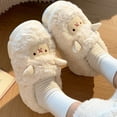 thumbnail image 5 of Utoimkio House Slippers for Women Fall/Winter Cute Animals Cotton Slippers with Heel Shoes Non Slip Plush Slippers, 5 of 8