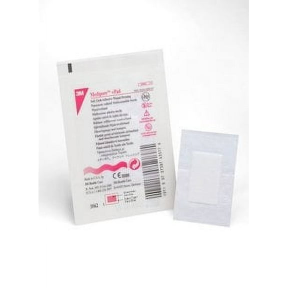 3M Medipore Plus Pad Soft Cloth Adhesive Wound Dressings - 3 1/2" x 10" - 1 box (25 Each)