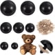 thumbnail image 1 of 180 juegos de ojos de seguridad para amigurumi, 8 tamaños, ojos de ganchillo, ojos de seguridad de plástico para amigurumi con arandelas, ojos para animales de peluche., 1 of 6