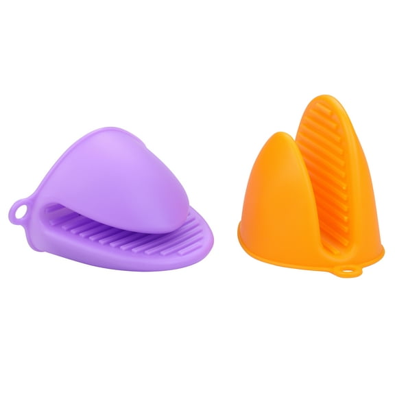 I-MART 2 Pack Silicone Oven Mitts, Silicone Pot Holders, Silicone Oven Gloves, Finger Mitts