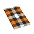 thumbnail image 3 of Kll Orange Plaid Wall Plate,Gloss Finish,Standard Size 1 - 5" X 3", Polycarbonate Thermoplastic,Electric Receptacle Plug Covers, 3 of 8