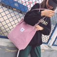 thumbnail image 2 of Bolso de mano para mujer, bolso grande de pana, bolso de mano para mujer, bolso de mano para mujer, bolso de mano para universidad, trabajo, escuela de niñas, 2 of 5