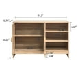 thumbnail image 3 of SHALLWE 51" Rattan Buffet Cabinet, Modern Accent Sideboard with Adjustable Shelves, 3 of 8