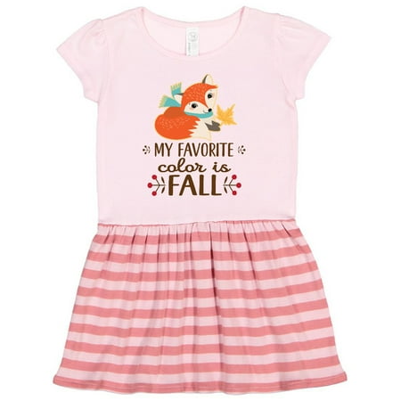 

Inktastic October Favorite Color is Fall Gift Toddler Girl Dress