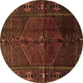 thumbnail image 1 of Ahgly Company Indoor Round Persian Brown Traditional Area Rugs, 7' Round, 1 of 4