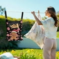 thumbnail image 2 of SEANATIVE Christmas Laundry Clothespin Bags 2 Piece Hanging Storage Organizer Gingerbread Man Clothes Pin Bag 12 x 14.5 Inch Clothespin Bag Clothespin Holder with Large Opening, 2 of 7