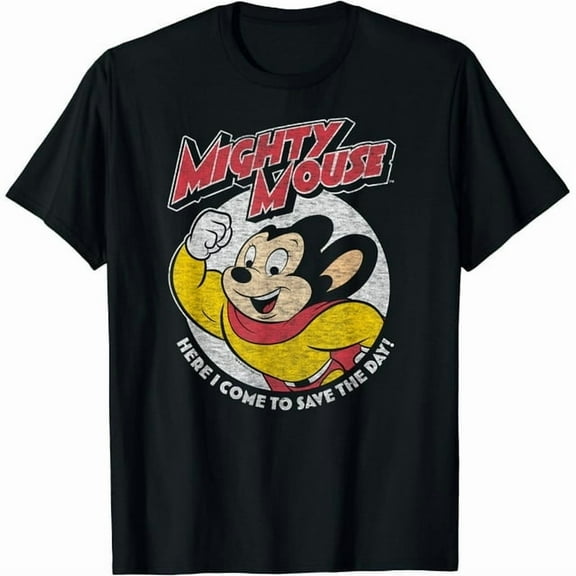 100% cotton tshirts men tee Mighty Mouse - MM Save The Day T-Shirt