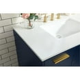 thumbnail image 4 of Elegant Decor Baldwin 36" Solid Wood and MDF Bathroom Vanity in Blue, 4 of 8