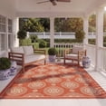 thumbnail image 4 of Safavieh Courtyard Kirsten Geometric Indoor/Outdoor Area Rug, Terracotta, 9' x 12', 4 of 16