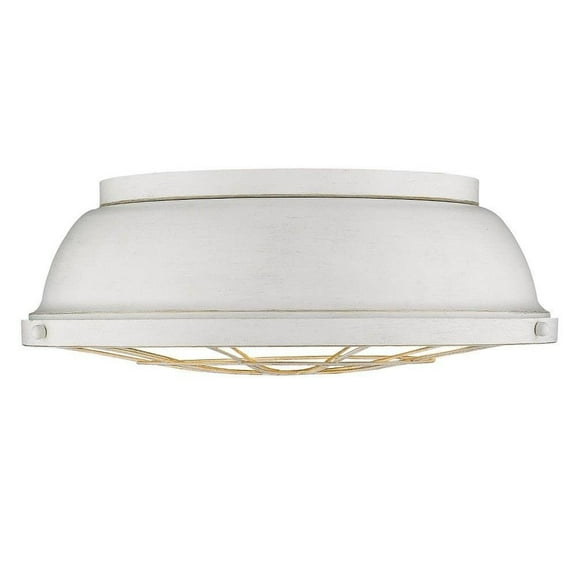 3 Light Flush Mount in Traditional Style 5.75 inches High By 16.5 inches Wide-French White Finish Bailey Street Home 170-Bel-4159863