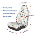 thumbnail image 3 of Fuzoiu Ragonfly And Ladybug Print Elastic Car Seat Covers, Seat Cover Protector,Universal Fit Interior Covers for Most Cars,Washable Seat Cover Non Slip for SUV,Sedan,Van, 3 of 5