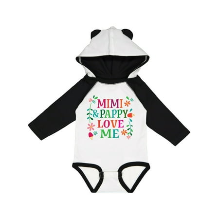 

Inktastic Mimi and Pappy Love Me Grandchild Gift Baby Girl Long Sleeve Bodysuit