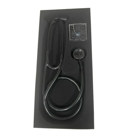 Stethoscope Premium Stainless Dual Head All Black Adult Cardinal Health SPD57AAB