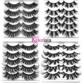 thumbnail image 2 of Pestañas de visón sintéticas largas y tenues naturales, libres de crueldad animal, hechas a mano, veganas, vendedor de pestañas postizas, mezcla de juego de pestañas, 5D, 5 pares por lote hola suerte  unisex, 2 of 2