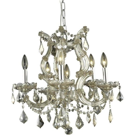 Vintage Golden Teak Maria Theresa Chandelier-Elegant Lighting