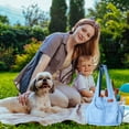 thumbnail image 4 of HomeDm Dog Carrier for Small Dogs Rabbit cat with Large Pockets, Canvas Bag, Dog Carrier Soft Sided, Collapsible Travel Puppy Carrier, 4 of 6