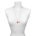 thumbnail image 3 of Delight Jewelry Silvertone Disc 1/2'' Initial - r - Red Heart Nurse Strong Zoe Necklace, 3 of 4