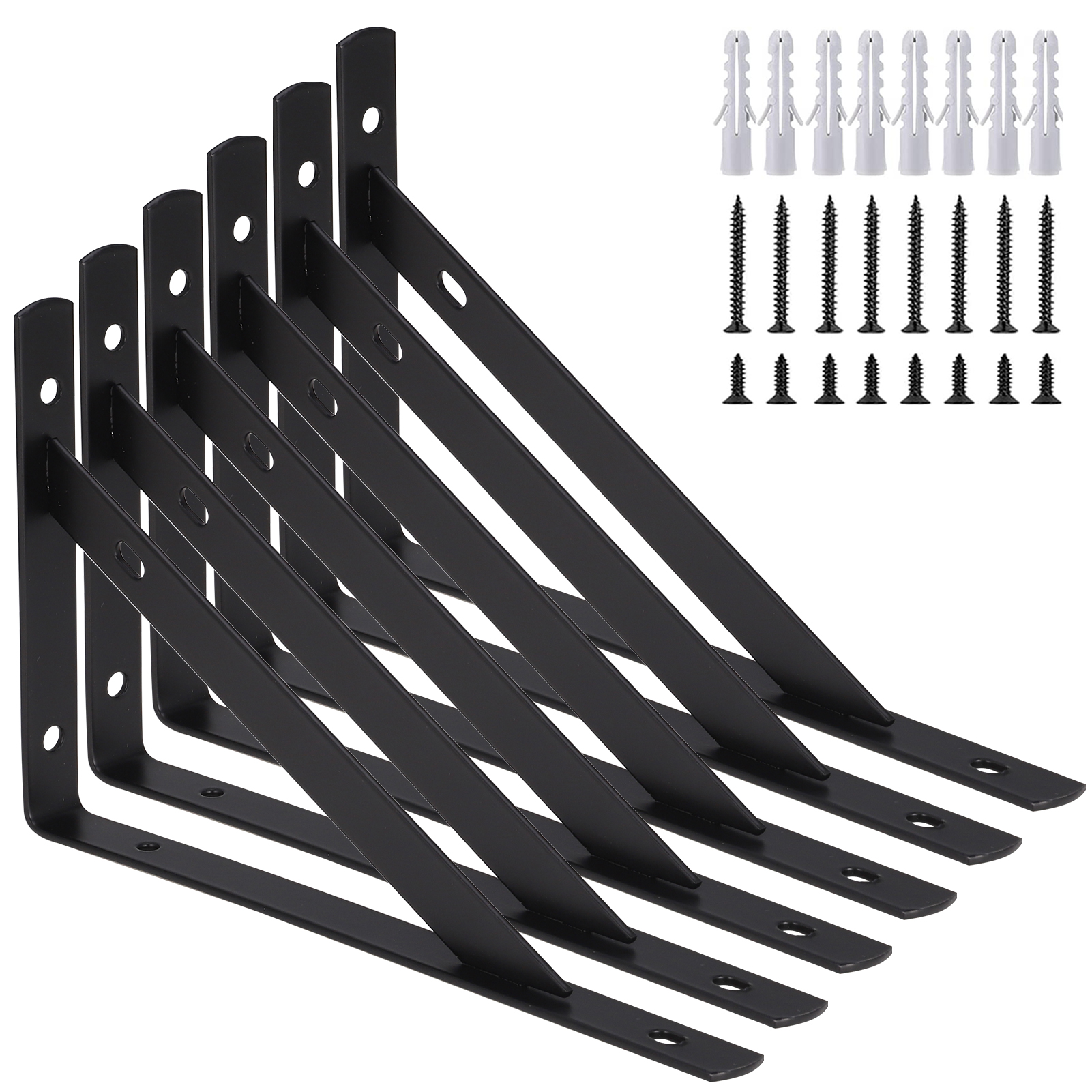 Qweryboo 6 Pack Heavy Duty Shelf Brackets 8 5 Inch Wall Mount L Shaped Qweryboo 6 Pack Heavy Duty Shelf Brackets 8 5 Inch Wall Mount L Shaped