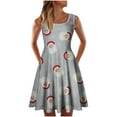 thumbnail image 1 of Vestido de Navidad Moda Mujer Verano O-Cuello Navidad Impresión Suelto Cómodo Vestido Sin Mangas Odeerbi ODB121425, 1 of 5