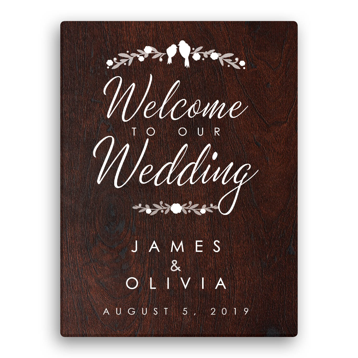 Welcome to Our Wedding 18x24 Canvas