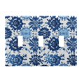 thumbnail image 2 of Dailycode Light Switch Plate Covers 2 Gang Wall Plate Plastics Outlet Covers for Kitchen Home Office Decor Indigo Tie Dye, 2 of 8