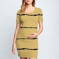 thumbnail image 1 of Ovzne Robes pour Femmes 2025 Robe pour Femme Jupe de Maternité Plissée Imprimée à la Mode pour Femme à Manches Courtes Col Rond Robe Mi-Mollet Robe d'Été à Manches Courtes Imprimée Liquidation, 1 of 6
