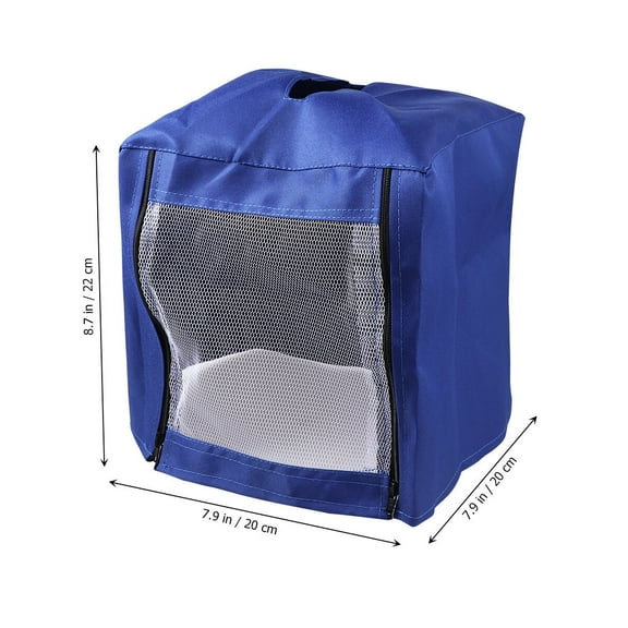 EXHUMKY Durable Bird Cage Accessory, Blue Mesh Cover, Easy to Change and Open
