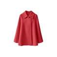 thumbnail image 5 of Zynoxe Womens Jackets With Buttons Classic Lapel Collar Winter Jackets for Women Loose Long Sleeve Mid‑Length Open Front Coat Versatile Solid Color Casual Outerwear Coat 2 Ways To Wear M, 5 of 10