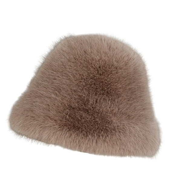 Sombrero de pescador para mujer, sombrero de cubo versátil para mujer, para ciclismo en invierno, caminar al aire libre Caqui