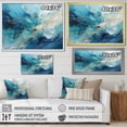 thumbnail image 4 of Designart "Oceanic composition I" Abstract Collages Floater Framed Wall Art Living Room, 4 of 7