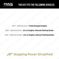 thumbnail image 2 of MAX Advanced Brakes - Brake Kit For 2021-2023 Kia Forte Forte5 (1.6 L4 Engine, MPB)| Carbon Ceramic Brake Pad and Rotor Kit Front and Rear| Daily Driving OE Replacement Brake Rotors, 2 of 9