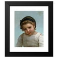 thumbnail image 2 of Émile Munier 12x14 Black Modern Framed Museum Art Print Titled - Portrait of a Young Girl, 2 of 5