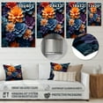 thumbnail image 4 of Designart "Orange Blue modern Still Lifes II" Abstract Still Lifes Metal Art Living Room, 4 of 5