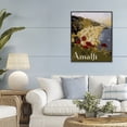 thumbnail image 3 of Stupell Industries Coastal Picturesque Amalfi Coast Black Framed Giclee Art, 24 x 30, by Lil' Rue, 3 of 8