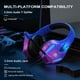 thumbnail image 2 of Auriculares para juegos PHOINIKAS PS4, PS5, Xbox con sonido 7.1 Violet, 2 of 9