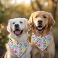 thumbnail image 2 of Dog Bandana 2 Pack,Pioneer Flower Floral Print Pattern Bandanas for Dogs,Cat Bandana,Small/ Large Dog Bandana 2 Size,Dog Bandanas Girl Boy, 2 of 6