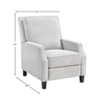 thumbnail image 3 of Inez Push Back Upholstered Chairn - Light Gray, 3 of 3
