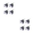 thumbnail image 2 of Ounissouiy 4 Uds flores artificiales falsas flocado Natural lavanda boda hogar ligero hogar ramo de novia planta púrpura Púrpura 2piezas, 2 of 6