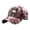 Pink, variant on OOOUM Men Women Halloween Baseball Hat Skull Flower Print Adjustable Vintage Sun Hat Hop Streetwear Sports Casual Dad Hat Red