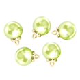 thumbnail image 1 of 5 Piezas De Adornos De Perlas De Plástico, 1 Agujero, Botones De Costura Para La Decoración Del Hogar Del Banquete De Boda Verde Macarena Perla remaches botones, 1 of 8