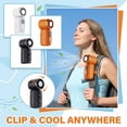 thumbnail image 3 of Mini Portable Handheld Turbo Fan – Small but Mighty, Whisper-Quiet, Long-Lasting, 5-Speed High-Velocity Rechargeable battery Fan, Personal Fan for Outdoor, Travel, Gifts for Women & Men,Orange, 3 of 6