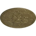 thumbnail image 3 of 54 1/4"OD x 2 7/8"P Milton Ceiling Medallion (Fits Canopies up to 10 1/2"), Hand-Painted Mississippi Mud Crackle, 3 of 6