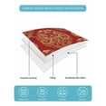 thumbnail image 5 of Quilts Full Size Bedding Set, Chinese New Year Lightweight Quilted Comforter, Yellow Dragon Traditional Vintage Red Soft Reversible Bedspread Coverlet with Pillow Covers for All Season, 78" x 90", 5 of 7