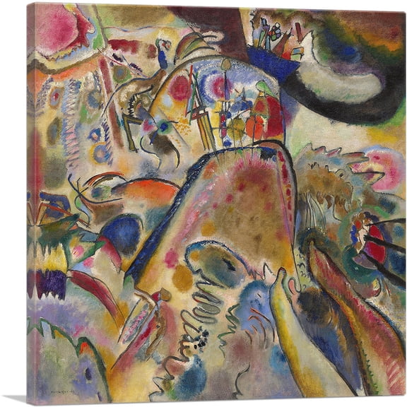 ARTCANVAS Small Pleasures 1913 Canvas Art Print by Wassily Kandinsky - Size: 12" x 12" (0.75" Deep)